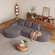 Load image into Gallery viewer, Modern Curved Sofa, L-Shaped Modular Sectional Set With 3 Pillows
