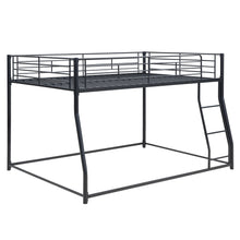 Load image into Gallery viewer, Metal Floor Bunk Bed, Full XL over Queen, Black
