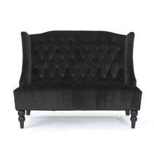Load image into Gallery viewer, Nurturing - Upholstered Loveseat With Wing Back And Diamond Tufting
