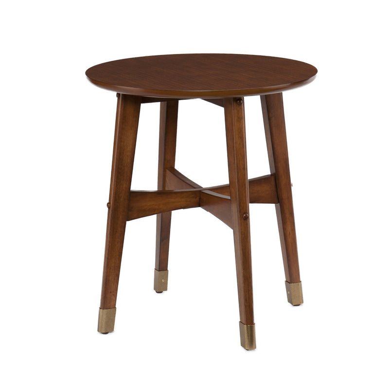 Solid Wood End Table - Brown