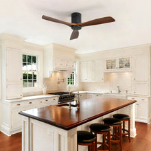 Load image into Gallery viewer, Low Profile Ceiling Fan DC, 3 Blade, Noiseless Reversible Motor, Remote Control
