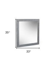 Load image into Gallery viewer, 35" Framed Accent Mirror - Gray
