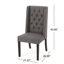 Load image into Gallery viewer, Sophisticated Tufted Dining Chair With High Back Design
