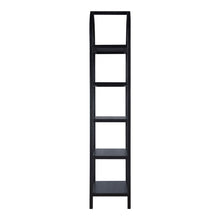 Load image into Gallery viewer, Five Tier Arched Top Bookcase - Black / Oak
