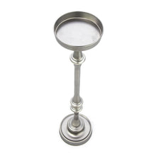 Load image into Gallery viewer, Finish Drink Size Accent Table - Brushed Silver
