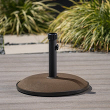 Load image into Gallery viewer, Holder Round Umbrella Base 33 Lbs Concrete - Brown
