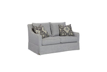 Load image into Gallery viewer, Loveseat With Skirt And Reversable Cushions And 2 Pillows - Light Gray
