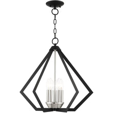 Load image into Gallery viewer, 20" Five-Light Dimmable Chandelier With Shades - Black

