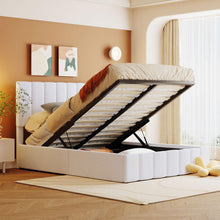 Load image into Gallery viewer, Elegant Upholstered Platform Bed With Hydraulic Storage System
