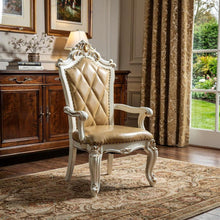 Load image into Gallery viewer, Faux Leather Tufted Side Chair (Set of 2) - Brown And White
