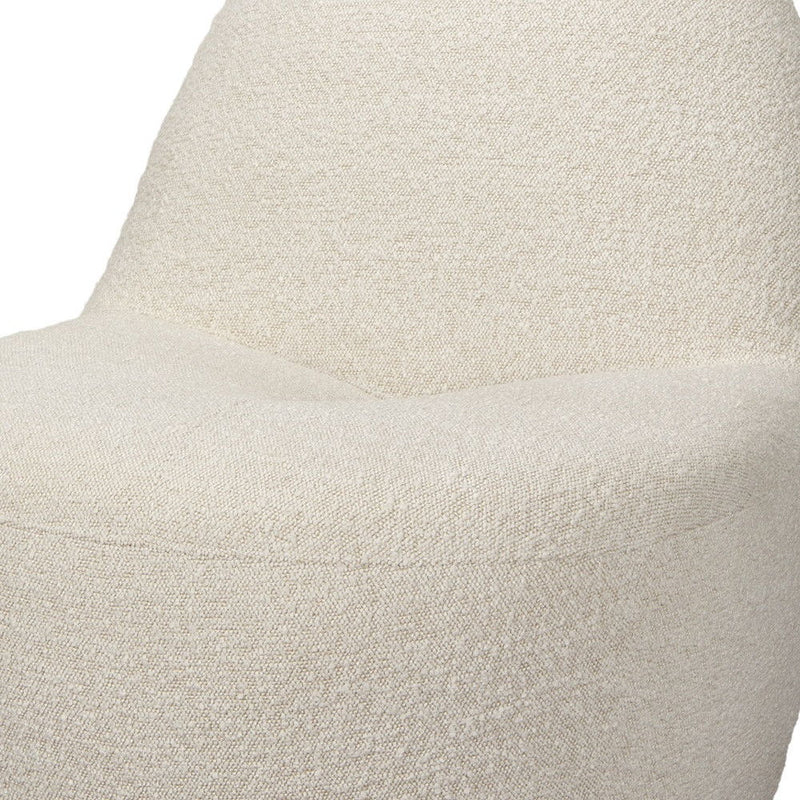 Boucle Slipper Chair - Cream