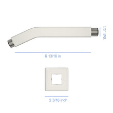 Load image into Gallery viewer, Elegant 6" Shower Arm With Flange, Stainless Steel Construction For Rain Shower Heads
