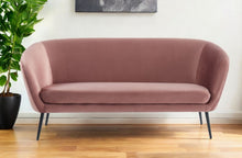 Load image into Gallery viewer, Sofa With Black Legs - Coral
