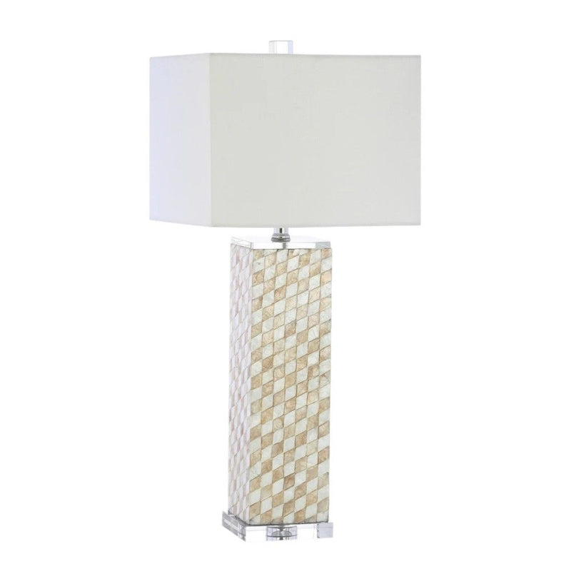 Novelty Table Lamp With Shade - Cream