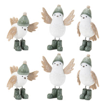 Load image into Gallery viewer, Bird Figurine (Set of 6) - White / Beige
