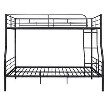 Load image into Gallery viewer, Full XL Over Queen Metal Bunk Bed, Black
