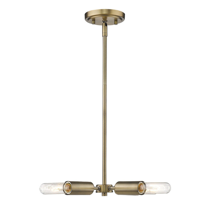 Four Light Metal Dimmable Chandelier - Gold