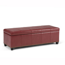 Load image into Gallery viewer, Kingsley - Upholstered Large Storage Ottoman
