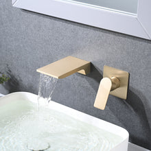 Load image into Gallery viewer, Modern Wall Mount Bathroom Sink Faucet With Waterfall Spout
