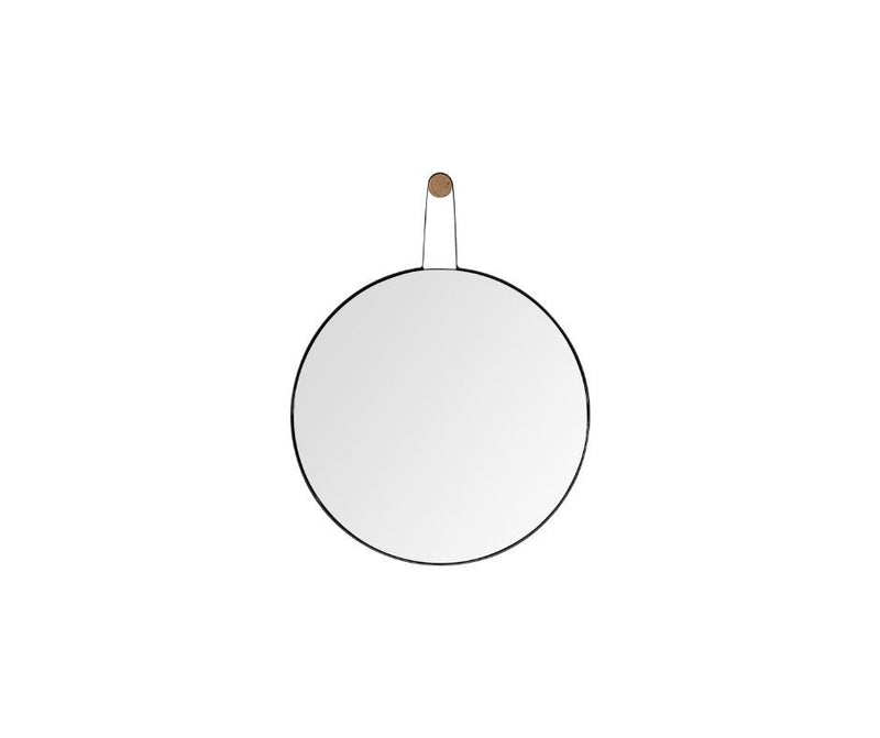 26" Wood Mirror - Black