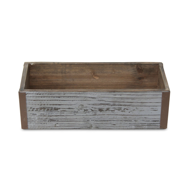 Rectangular Planter Box (638078) - Gray
