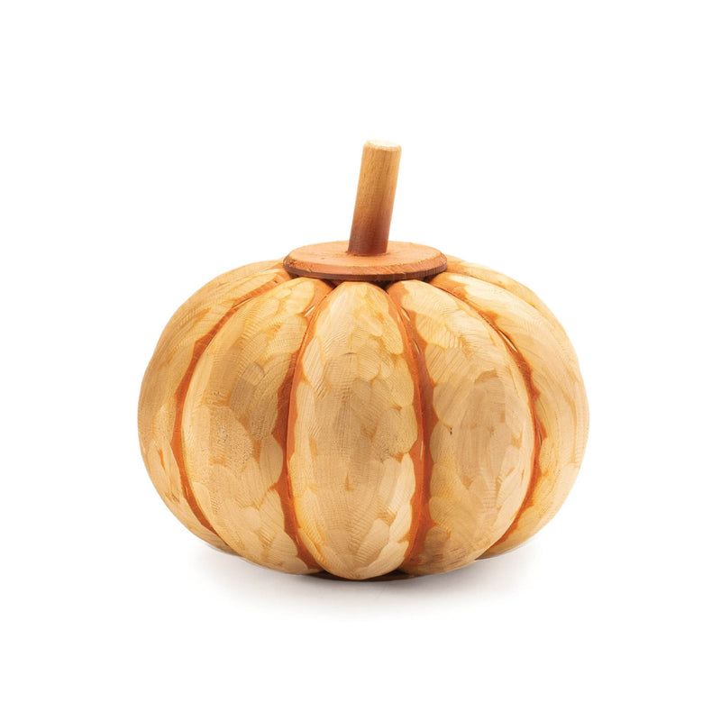 Pumpkin Thanksgiving Pumpkin Tabletop Sculpture (Set of 2) - Orange