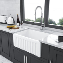 Load image into Gallery viewer, Apron Front Reversible Single Bowl Kitchen Sink &amp; Grid And Strainer
