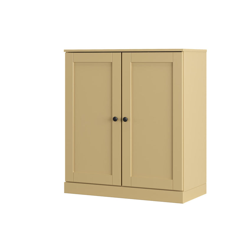 Twenty Pair Solid Woodshoe Storage Cabinet (752349) - Yellow