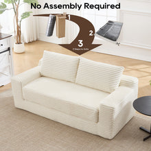 Load image into Gallery viewer, Convertible Loveseat Sofa Bed With Memory Foam &amp; Steel Frame
