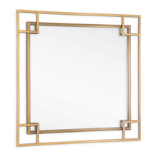 Load image into Gallery viewer, 22" Metal Square Accent Mirror - Gold
