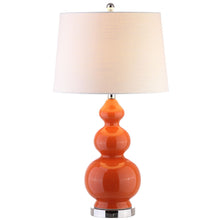 Load image into Gallery viewer, Novelty Table Lamp With Drum Shade - Coral
