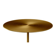 Load image into Gallery viewer, Steel And Stone Round Coffee Table - Gold And White
