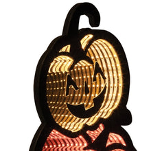 Load image into Gallery viewer, Halloween Jack-O-Lantern Tabletop Sign With LED (633942) - Orange / Black / Yellow
