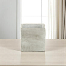 Load image into Gallery viewer, Square Pot Planter - Gray / Off White
