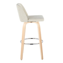 Load image into Gallery viewer, Toriano - Contemporary, Fixed Height Barstool Swivel &amp; Round Footrest (Set of 2)

