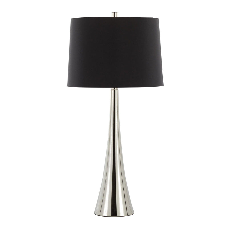 Diana - Contemporary Table Lamp (Set of 2) - Polished Nickel / Black Satin