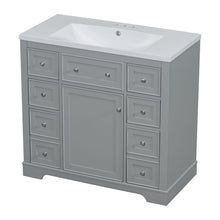 Load image into Gallery viewer, Modern Bathroom Vanity With Sink Combo, 6 Drawers And 1 Cabinet
