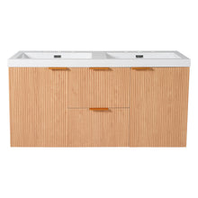 Load image into Gallery viewer, Modern Wall Mounted Bathroom Vanity, Soft Close Doors
