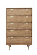 Load image into Gallery viewer, 33" Solid Wood Five Drawer Dresser - Brown
