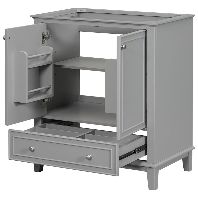 Modern Bathroom Vanity Base Only With Doors And Drawer