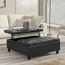 Load image into Gallery viewer, Harrison - Upholstered Coffee Table Storage Ottoman

