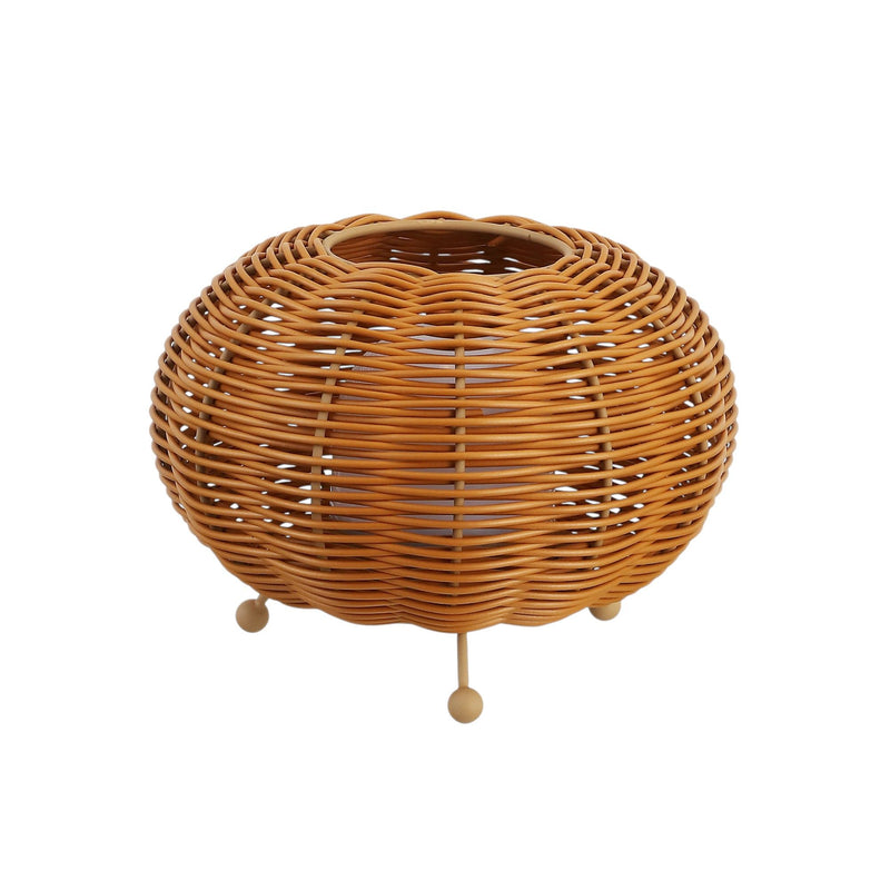 Lantern USB Table Lamps With Globe Shades (Set of 2) - Light Brown