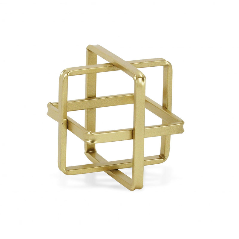 Abstract Hand Painted Sculpture (483264) - Gold