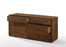 Load image into Gallery viewer, Solid Wood Six Drawer, Double Dresser - Walnut
