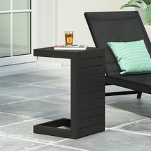 Load image into Gallery viewer, Aluminum Outdoor C - Shaped Side Table For Patio
