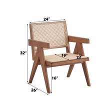 Load image into Gallery viewer, 3 Piece Accent Chair Set And Matching End Table For Living Room - Natural
