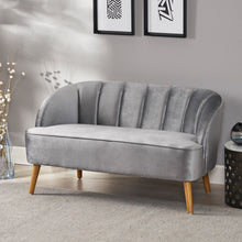 Load image into Gallery viewer, Modern Classic Shell Backed Loveseat
