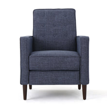 Load image into Gallery viewer, Mid-Century Modern Recliner With Button Tufted Waffle Stitch
