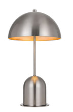 Load image into Gallery viewer, Metal Desk Table Lamp With Nickel Dome Shade - Nickel
