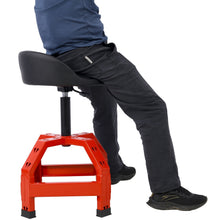 Load image into Gallery viewer, Pneumatic 360 Degree Swivel Stool, Mechanics Rolling Creeper Seat, Heavy Duty Mechanics Stool
